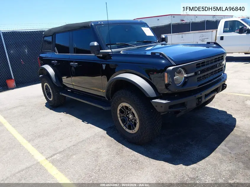 2021 Ford Bronco VIN: 1FMDE5DH5MLA96840 Lot: 45245967