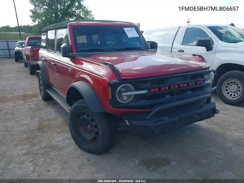 2021 Ford Bronco Big Bend VIN: 1FMDE5BH7MLB06657 Lot: 45297489