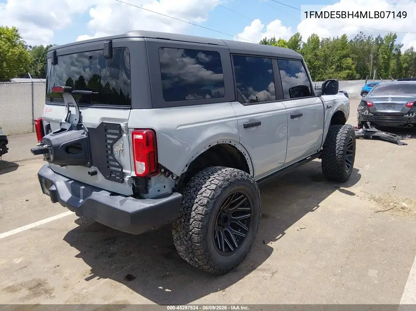 2021 Ford Bronco Big Bend VIN: 1FMDE5BH4MLB07149 Lot: 45297524