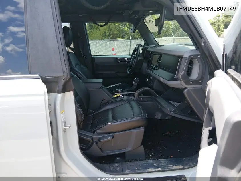 2021 Ford Bronco Big Bend VIN: 1FMDE5BH4MLB07149 Lot: 45297524
