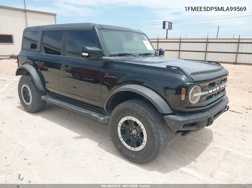 2021 Ford Bronco Outer Banks VIN: 1FMEE5DP5MLA99569 Lot: 45353315