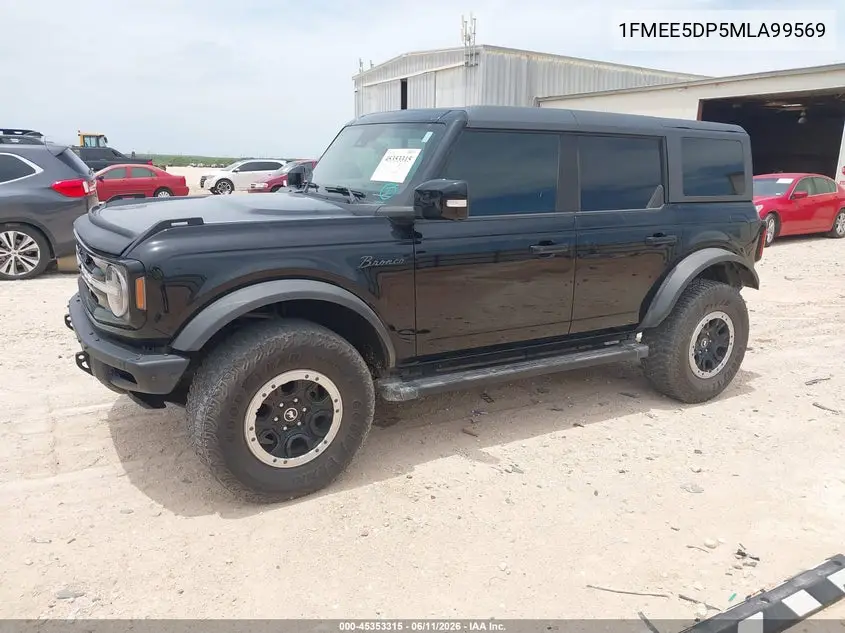 2021 Ford Bronco Outer Banks VIN: 1FMEE5DP5MLA99569 Lot: 45353315