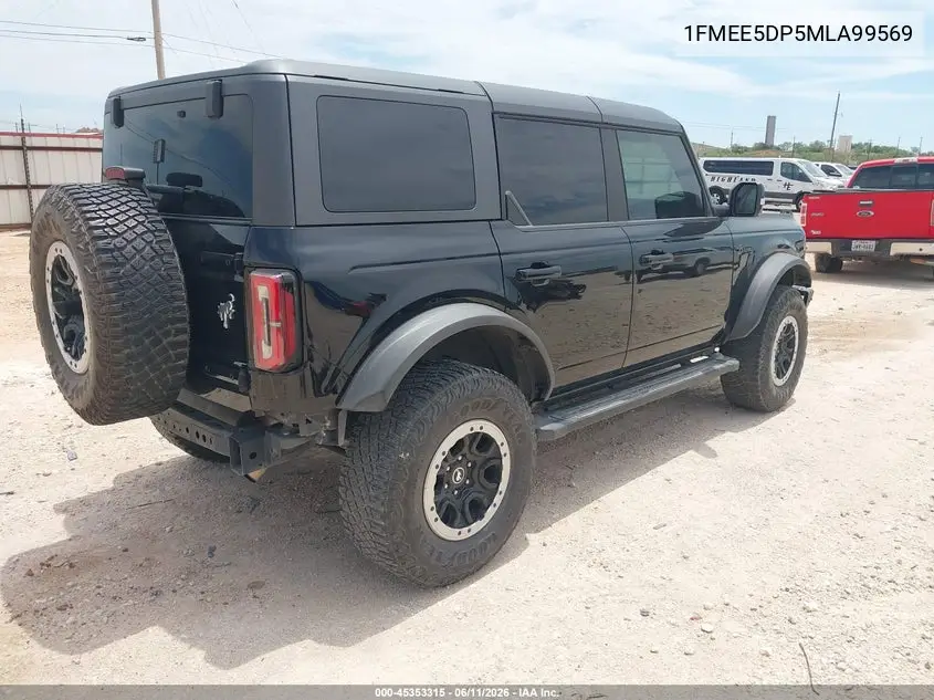 2021 Ford Bronco Outer Banks VIN: 1FMEE5DP5MLA99569 Lot: 45353315