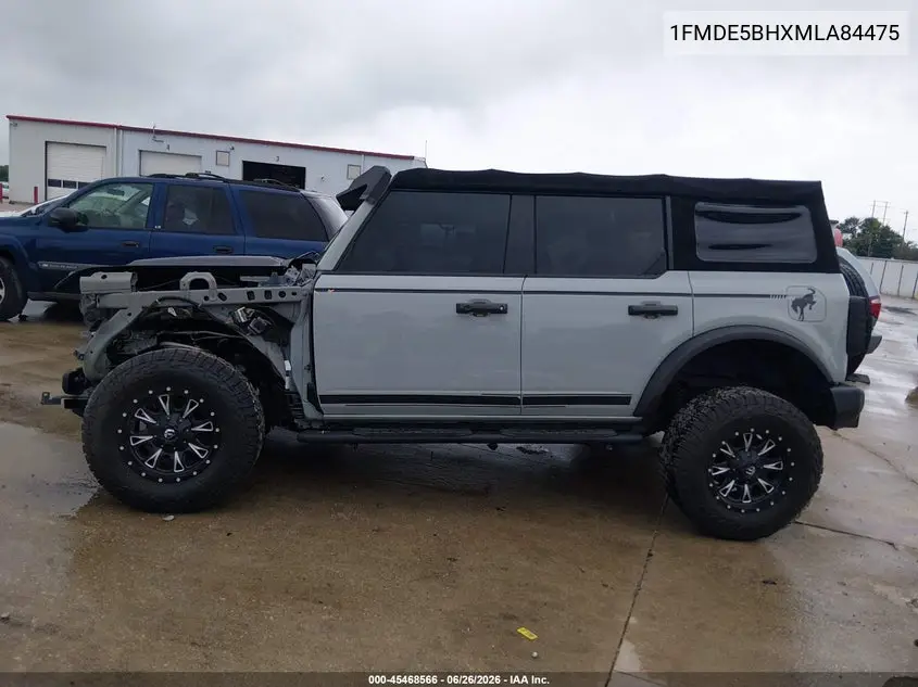 2021 Ford Bronco Big Bend VIN: 1FMDE5BHXMLA84475 Lot: 45468566