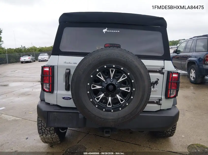 2021 Ford Bronco Big Bend VIN: 1FMDE5BHXMLA84475 Lot: 45468566