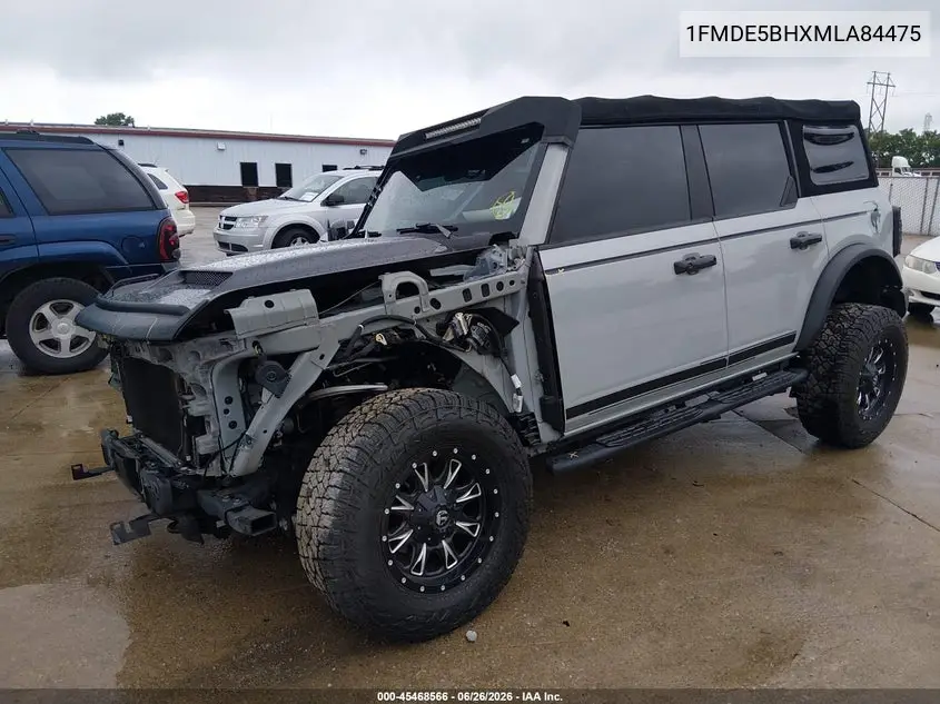 2021 Ford Bronco Big Bend VIN: 1FMDE5BHXMLA84475 Lot: 45468566