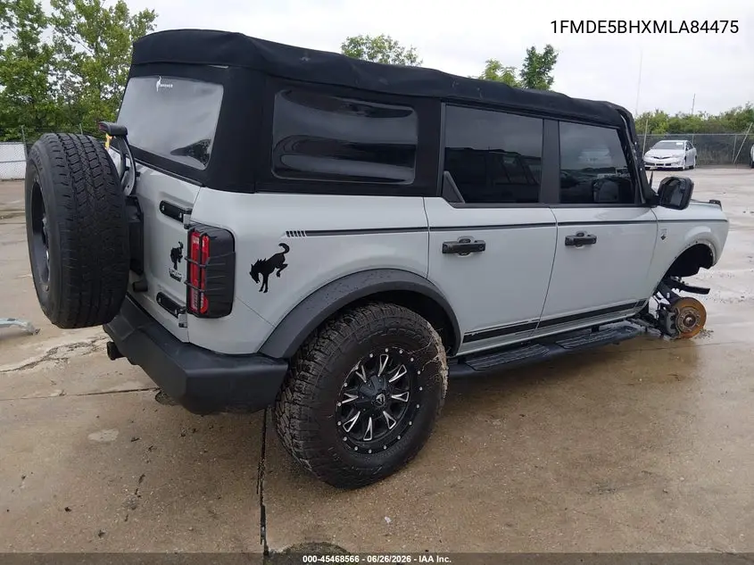 2021 Ford Bronco Big Bend VIN: 1FMDE5BHXMLA84475 Lot: 45468566