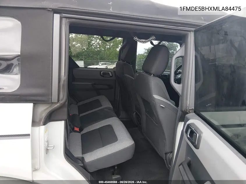 2021 Ford Bronco Big Bend VIN: 1FMDE5BHXMLA84475 Lot: 45468566