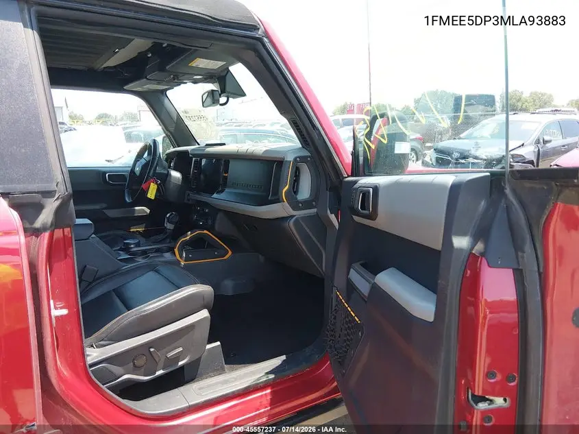 2021 Ford Bronco Badlands/Big Bend/Black Diamond/Outer Banks/Wildtrak VIN: 1FMEE5DP3MLA93883 Lot: 45557237