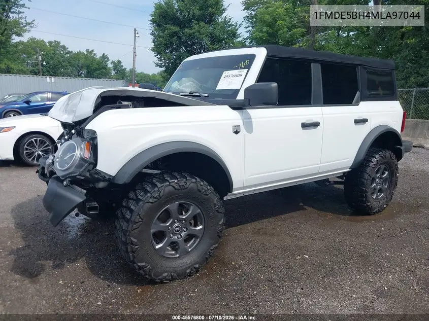 2021 Ford Bronco Big Bend VIN: 1FMDE5BH4MLA97044 Lot: 45576800