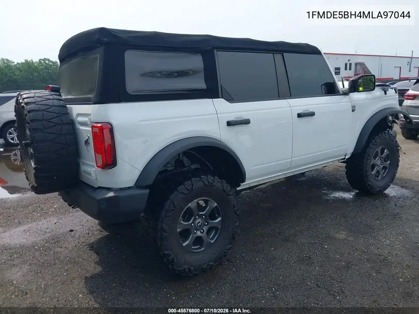 2021 Ford Bronco Big Bend VIN: 1FMDE5BH4MLA97044 Lot: 45576800