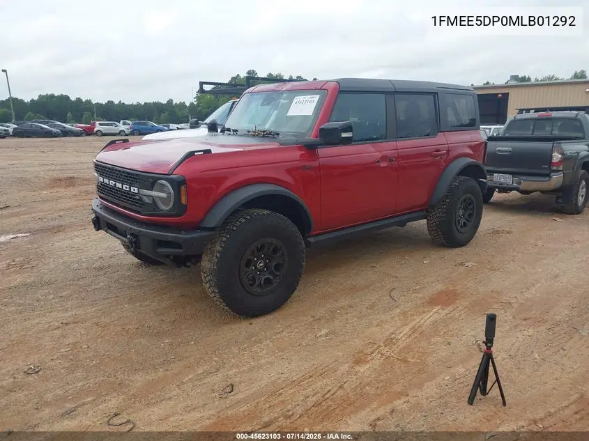 2021 Ford Bronco Wildtrak VIN: 1FMEE5DP0MLB01292 Lot: 45623103