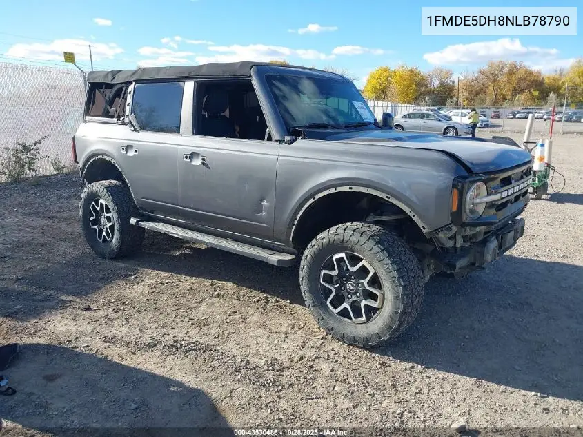 1FMDE5DH8NLB78790 2022 Ford Bronco Outer Banks