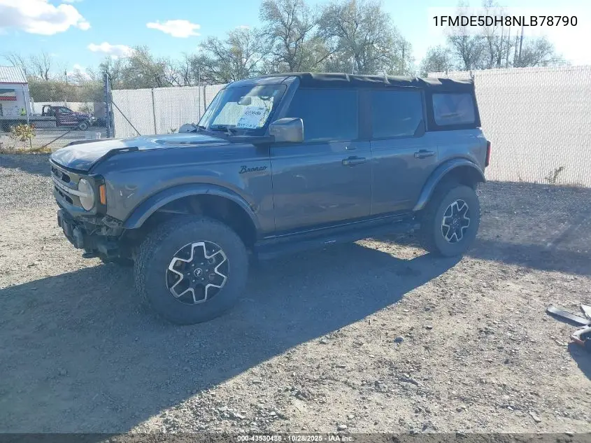 1FMDE5DH8NLB78790 2022 Ford Bronco Outer Banks