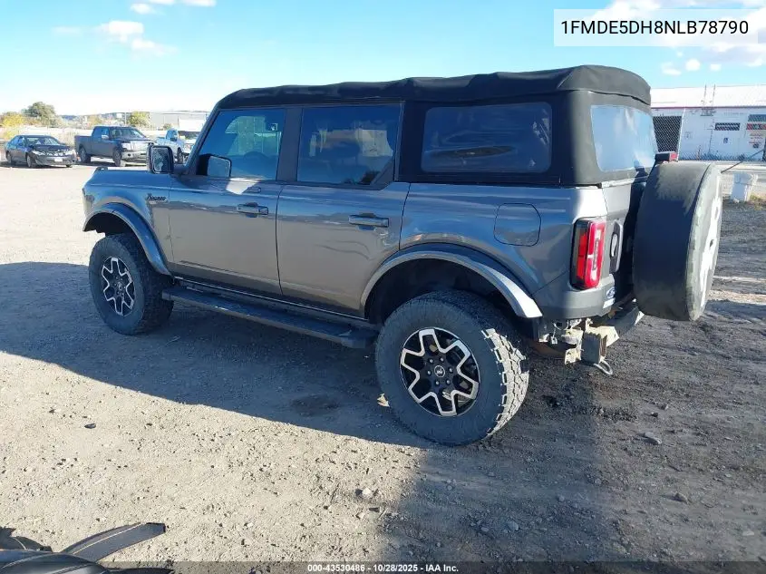 1FMDE5DH8NLB78790 2022 Ford Bronco Outer Banks
