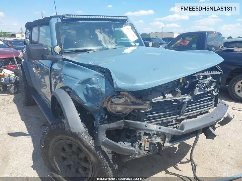 2022 Ford Bronco Badlands VIN: 1FMEE5DH5NLA81311 Lot: 45226781