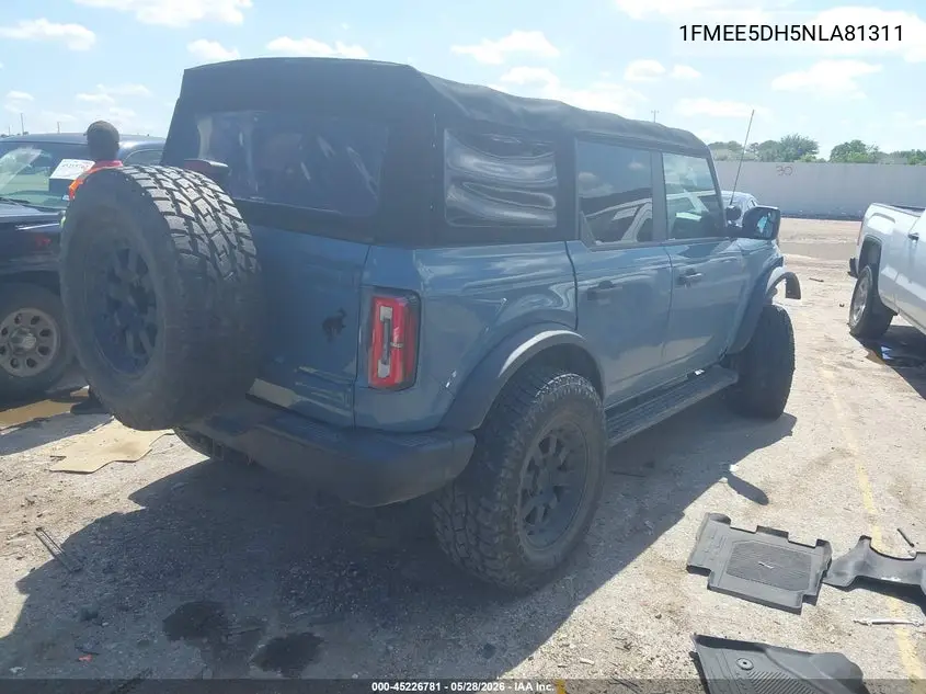 2022 Ford Bronco Badlands VIN: 1FMEE5DH5NLA81311 Lot: 45226781