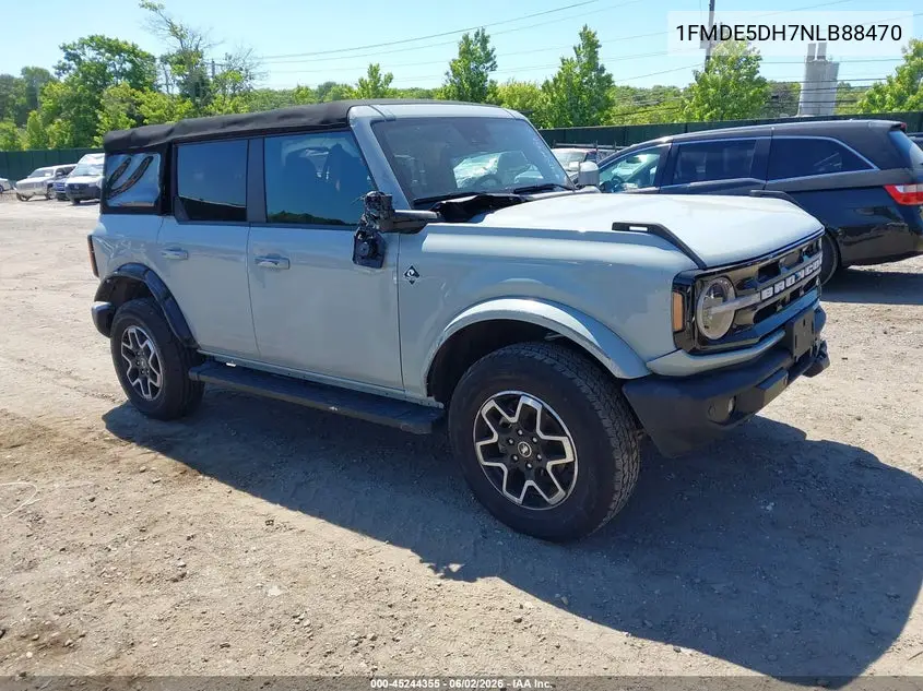 2022 Ford Bronco Outer Banks VIN: 1FMDE5DH7NLB88470 Lot: 45244355