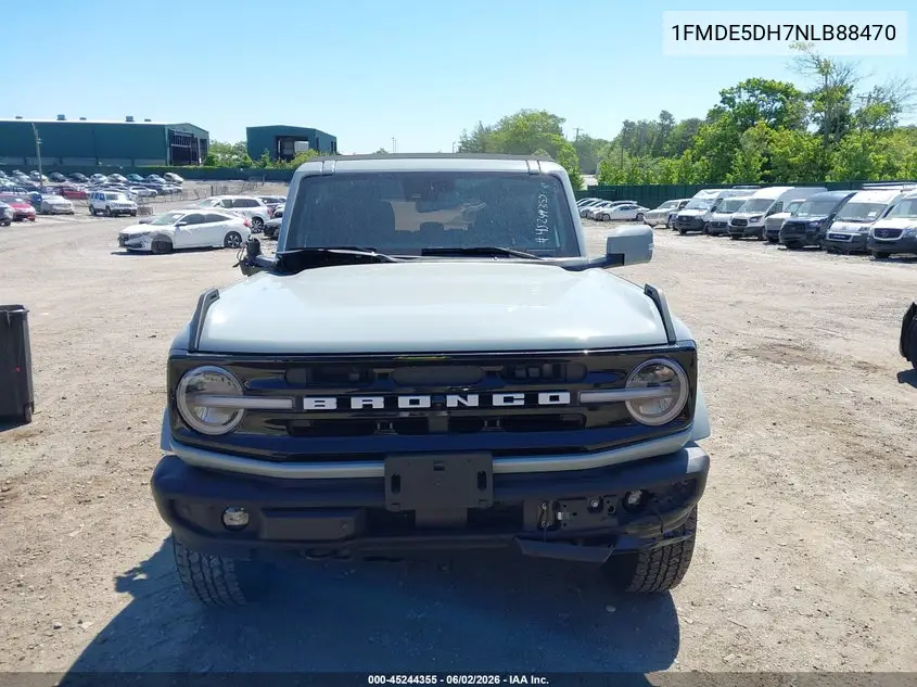 2022 Ford Bronco Outer Banks VIN: 1FMDE5DH7NLB88470 Lot: 45244355