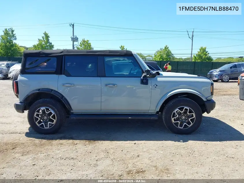 2022 Ford Bronco Outer Banks VIN: 1FMDE5DH7NLB88470 Lot: 45244355