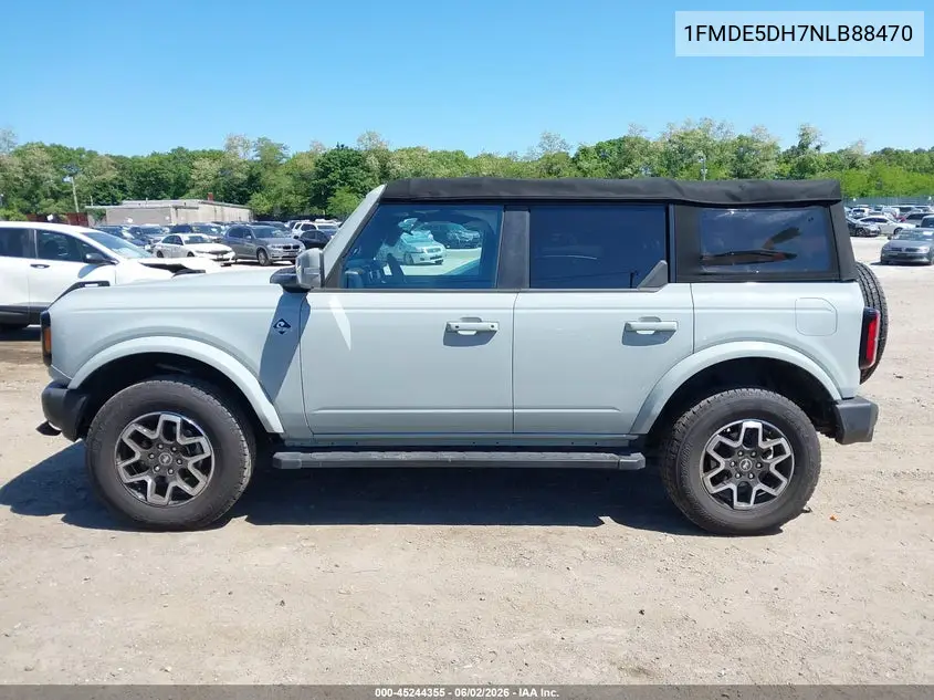 2022 Ford Bronco Outer Banks VIN: 1FMDE5DH7NLB88470 Lot: 45244355