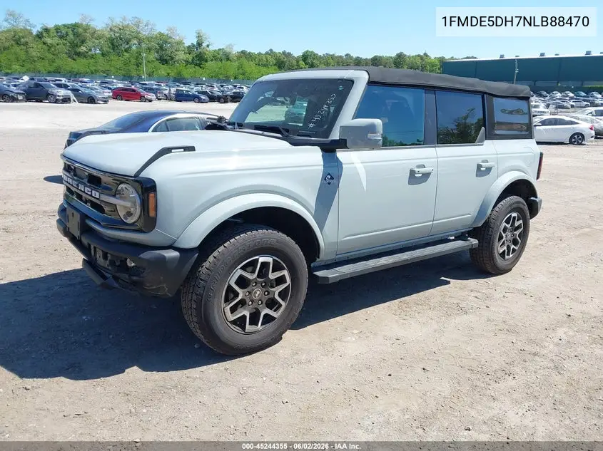 2022 Ford Bronco Outer Banks VIN: 1FMDE5DH7NLB88470 Lot: 45244355