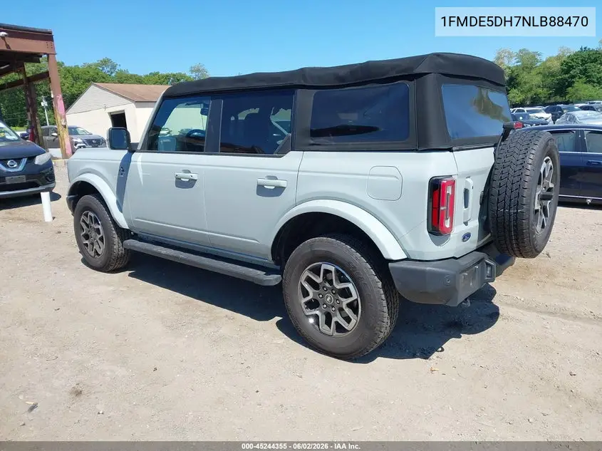 2022 Ford Bronco Outer Banks VIN: 1FMDE5DH7NLB88470 Lot: 45244355