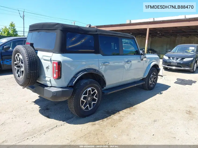 2022 Ford Bronco Outer Banks VIN: 1FMDE5DH7NLB88470 Lot: 45244355