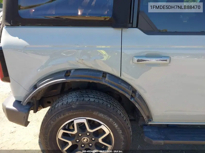 2022 Ford Bronco Outer Banks VIN: 1FMDE5DH7NLB88470 Lot: 45244355