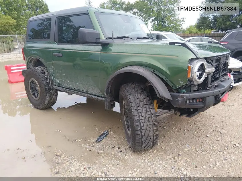 2022 Ford Bronco VIN: 1FMDE5CH6NLB67384 Lot: 45277335