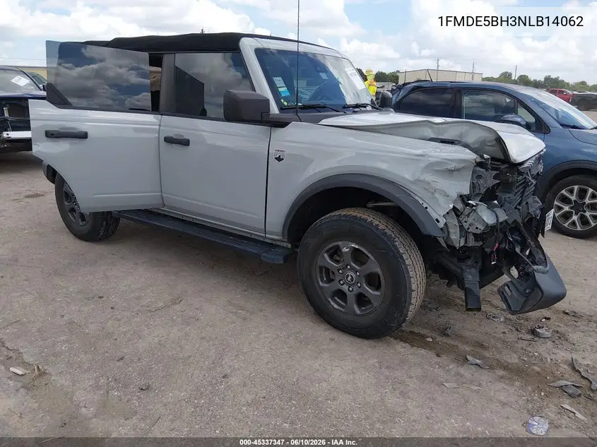 2022 Ford Bronco Big Bend VIN: 1FMDE5BH3NLB14062 Lot: 45337347