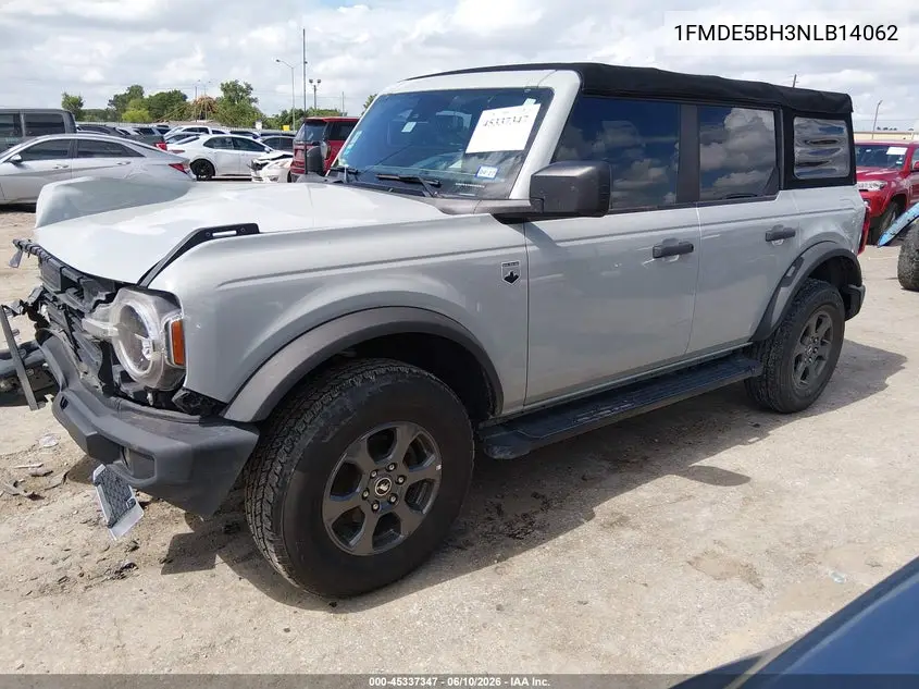 2022 Ford Bronco Big Bend VIN: 1FMDE5BH3NLB14062 Lot: 45337347