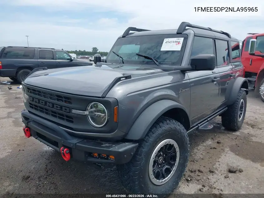2022 Ford Bronco Black Diamond VIN: 1FMEE5DP2NLA95965 Lot: 45431066