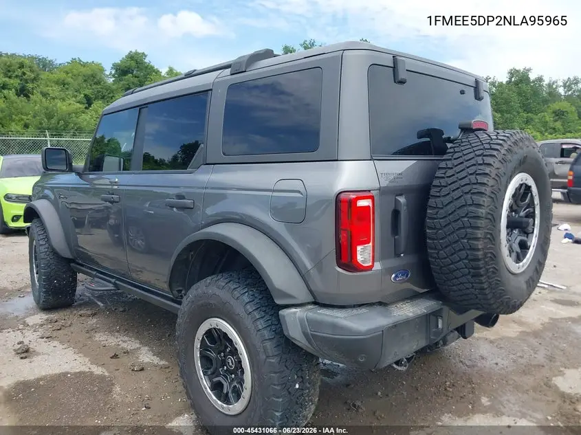 2022 Ford Bronco Black Diamond VIN: 1FMEE5DP2NLA95965 Lot: 45431066