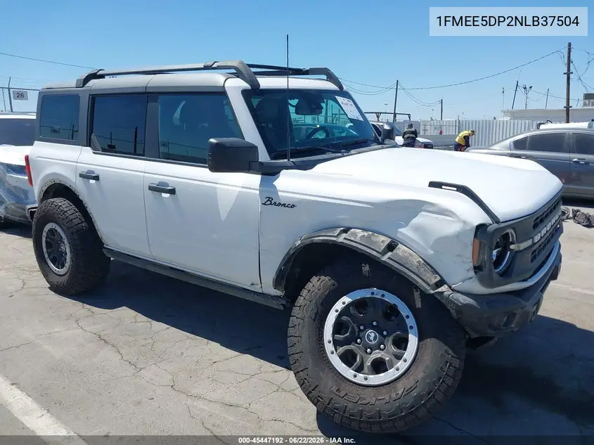 2022 Ford Bronco Black Diamond VIN: 1FMEE5DP2NLB37504 Lot: 45447192