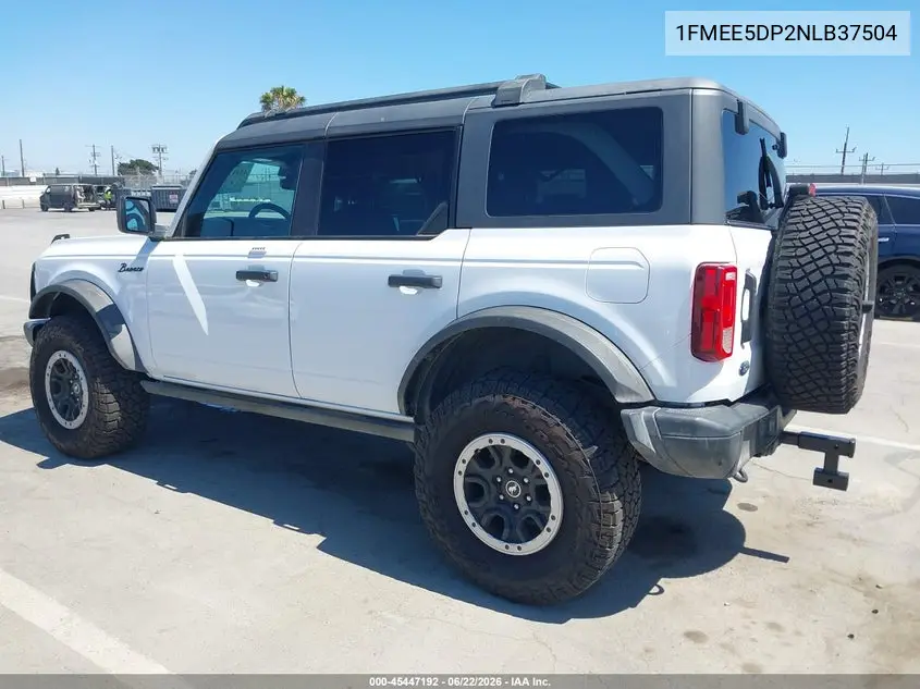 2022 Ford Bronco Black Diamond VIN: 1FMEE5DP2NLB37504 Lot: 45447192