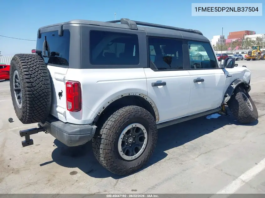 2022 Ford Bronco Black Diamond VIN: 1FMEE5DP2NLB37504 Lot: 45447192