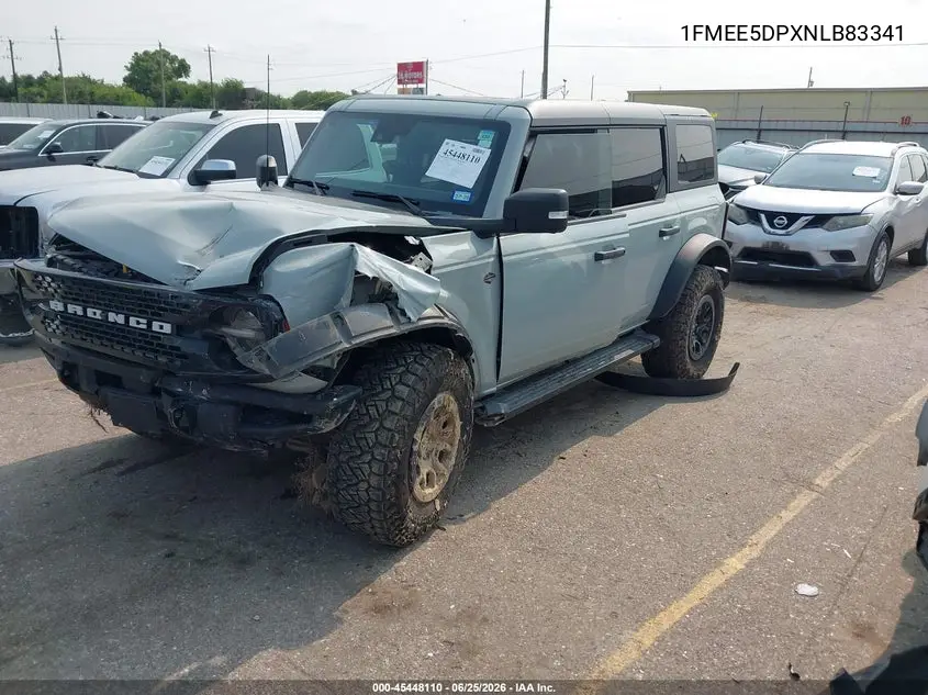 2022 Ford Bronco Badlands/Big Bend/Black Diamond/Outer Banks/Wildtrak VIN: 1FMEE5DPXNLB83341 Lot: 45448110
