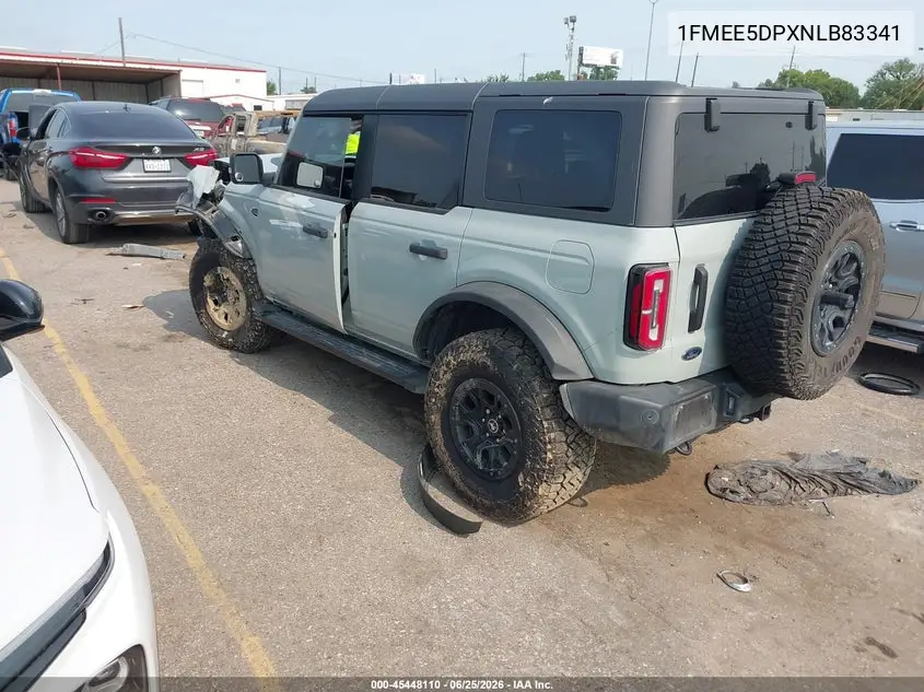 2022 Ford Bronco Badlands/Big Bend/Black Diamond/Outer Banks/Wildtrak VIN: 1FMEE5DPXNLB83341 Lot: 45448110