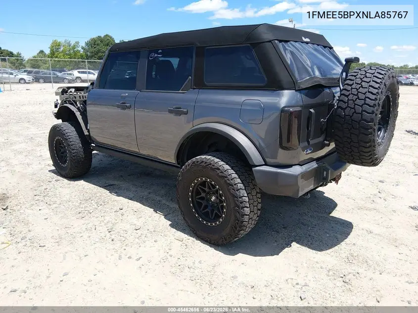 2022 Ford Bronco VIN: 1FMEE5BPXNLA85767 Lot: 45462656