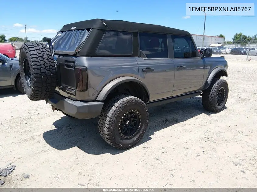 2022 Ford Bronco VIN: 1FMEE5BPXNLA85767 Lot: 45462656