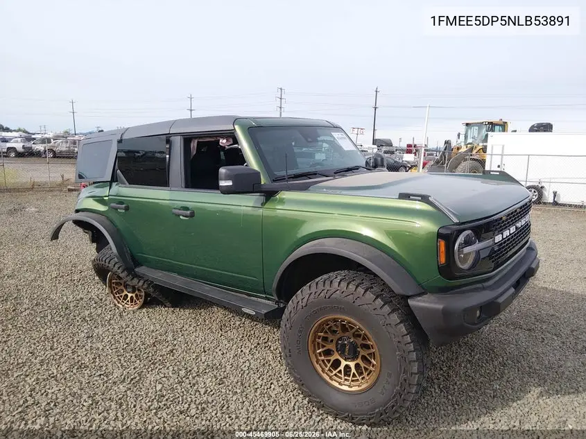 2022 Ford Bronco Wildtrak VIN: 1FMEE5DP5NLB53891 Lot: 45469905