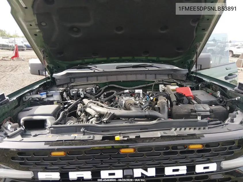 2022 Ford Bronco Wildtrak VIN: 1FMEE5DP5NLB53891 Lot: 45469905