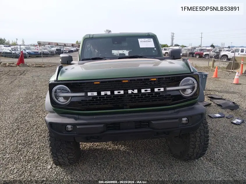 2022 Ford Bronco Wildtrak VIN: 1FMEE5DP5NLB53891 Lot: 45469905