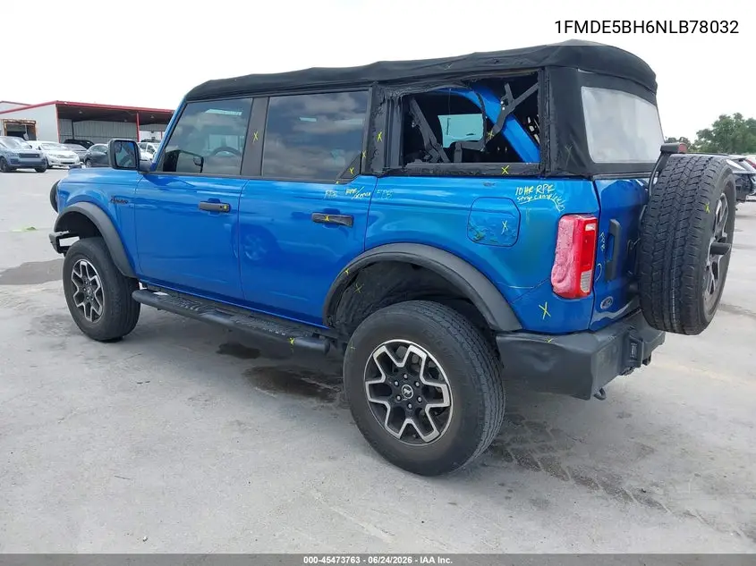 2022 Ford Bronco VIN: 1FMDE5BH6NLB78032 Lot: 45473763