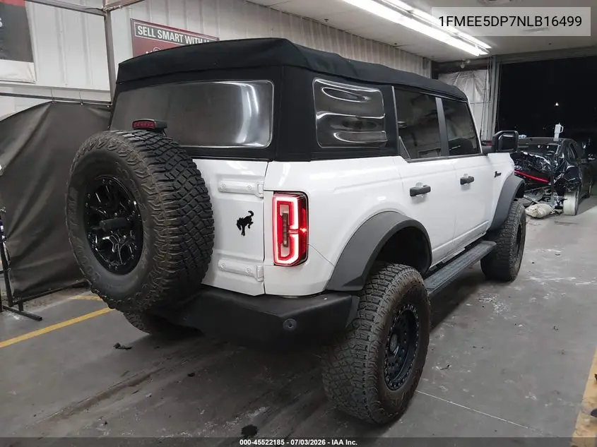 2022 Ford Bronco Wildtrak VIN: 1FMEE5DP7NLB16499 Lot: 45522185