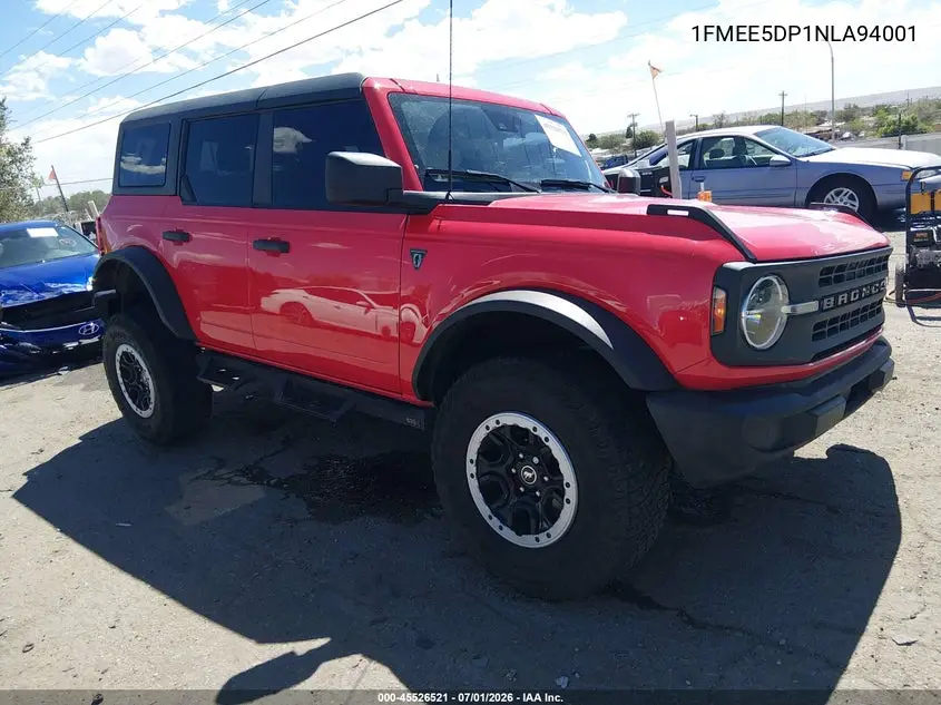 2022 Ford Bronco VIN: 1FMEE5DP1NLA94001 Lot: 45526521