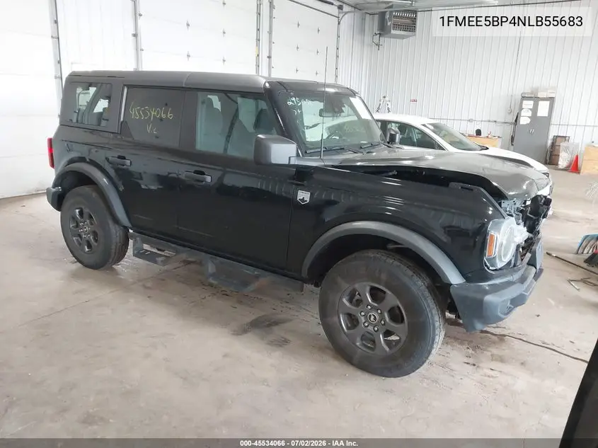 2022 Ford Bronco Big Bend VIN: 1FMEE5BP4NLB55683 Lot: 45534066