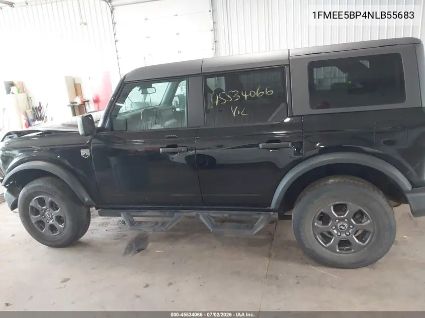 2022 Ford Bronco Big Bend VIN: 1FMEE5BP4NLB55683 Lot: 45534066