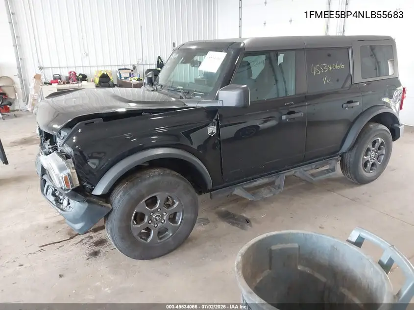 2022 Ford Bronco Big Bend VIN: 1FMEE5BP4NLB55683 Lot: 45534066